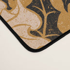 Moon Flower - Black, gold, peach pink Desk Mat Gallery Image 4