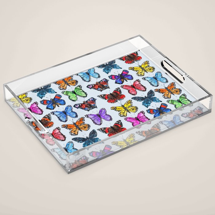 Butterfly Garden Acrylic Tray Gallery Image 1