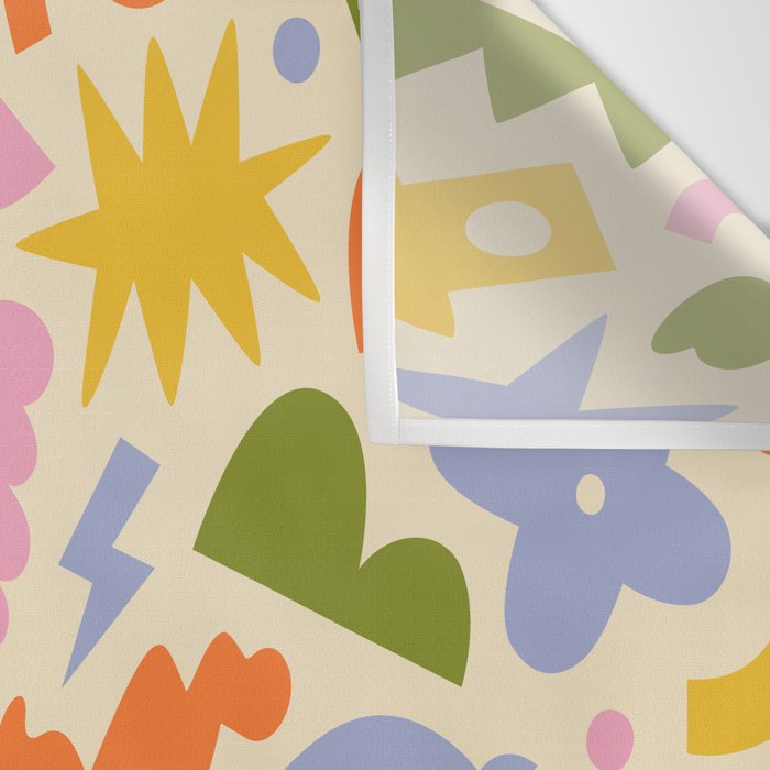 Abstract organic nature art shape pattern Wall Tapestry Gallery Image 3