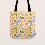 Abstract organic nature art shape pattern Tote Bag Gallery Image 1