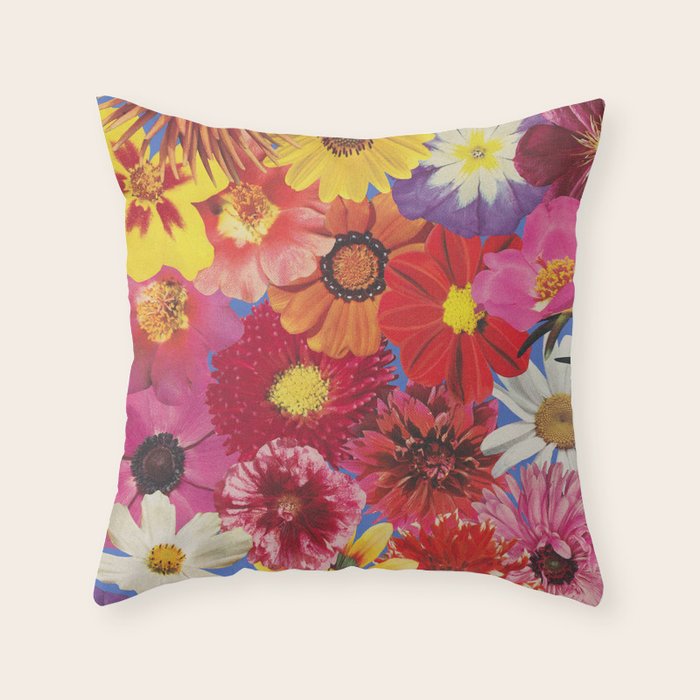 Flower Salad #1 Throw Pillow Gallery Image 6