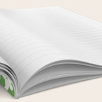 Retro Flower Checker in Forest Green Notebook Gallery Image 2