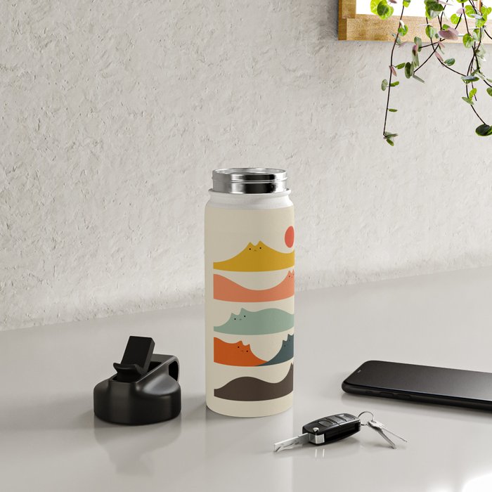 Cat Landscape 141 Water Bottle Gallery Image 4