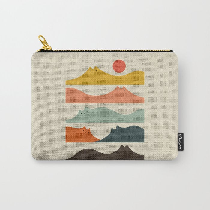 Cat Landscape 141 Carry All Pouch Gallery Image 1