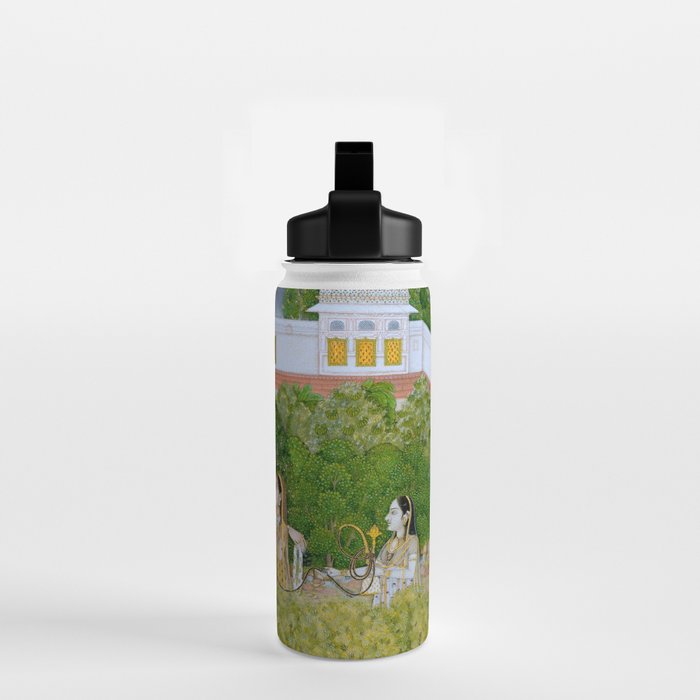 Prince and Ladies in a Garden  Nidha Mal Indian Water Bottle Gallery Image 2