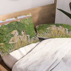 Prince and Ladies in a Garden  Nidha Mal Indian Pillow Sham Gallery Image 2
