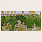 Prince and Ladies in a Garden  Nidha Mal Indian Desk Mat Gallery Image 3