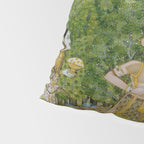 Prince and Ladies in a Garden  Nidha Mal Indian Pillow Sham Gallery Image 4