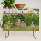 Prince and Ladies in a Garden  Nidha Mal Indian Credenza Gallery Image 1