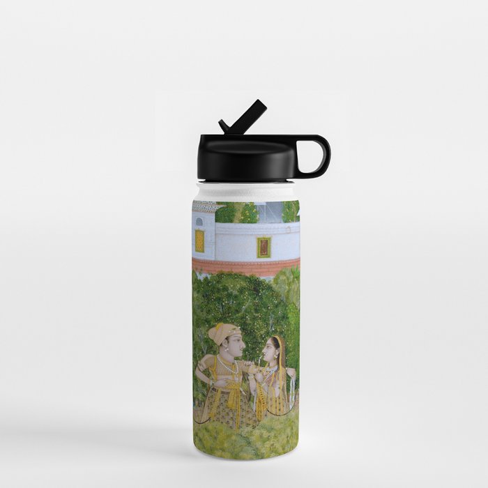 Prince and Ladies in a Garden  Nidha Mal Indian Water Bottle Gallery Image 1