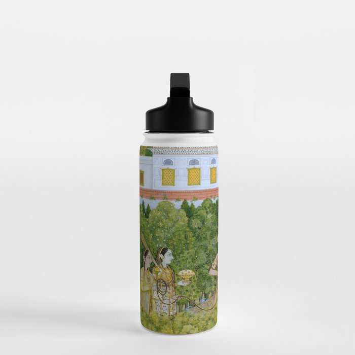 Prince and Ladies in a Garden  Nidha Mal Indian Water Bottle Gallery Image 3