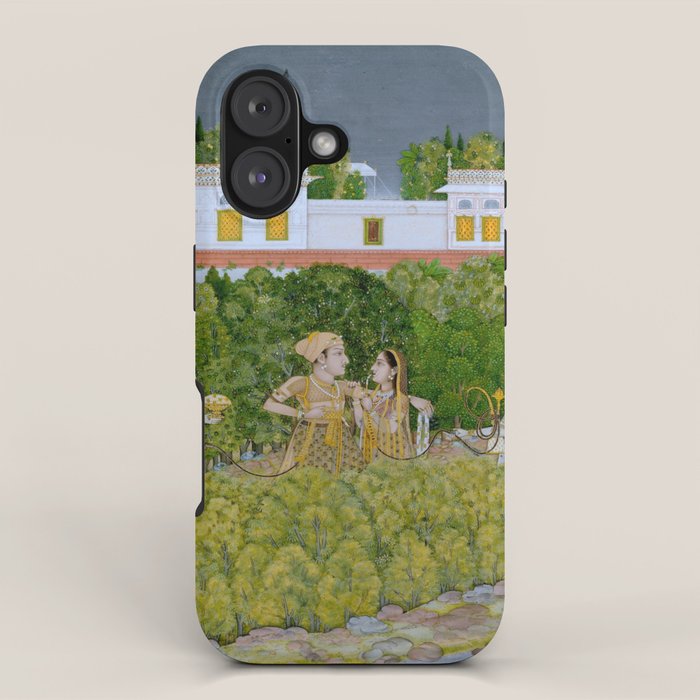 Prince and Ladies in a Garden  Nidha Mal Indian iPhone Case Gallery Image 1