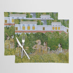 Prince and Ladies in a Garden  Nidha Mal Indian Placemat Gallery Image 1