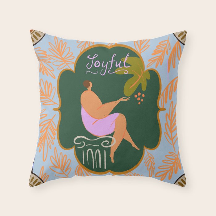 Joyful Throw Pillow Gallery Image 6