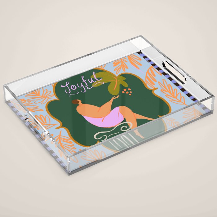 Joyful Acrylic Tray Gallery Image 1