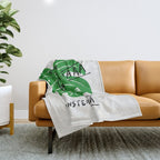Monstera Throw Blanket Gallery Image 1