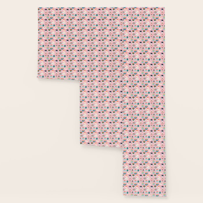 Retro hand drawn coffee tea cup pattern Wallpaper Gallery Image 3
