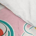 Retro hand drawn coffee tea cup pattern Comforter Gallery Image 4