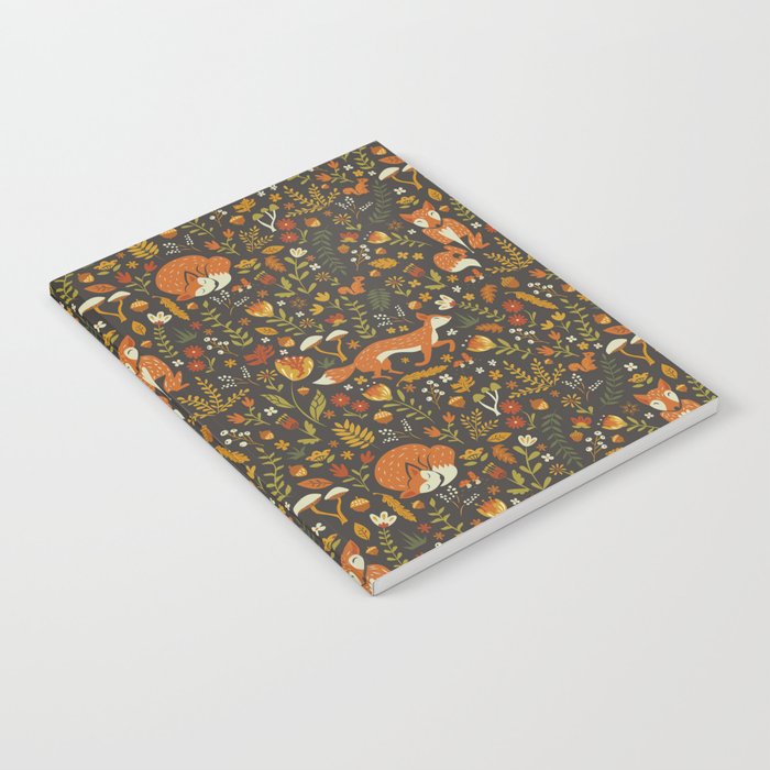 Fox in an Autumn Garden Notebook Gallery Image 1