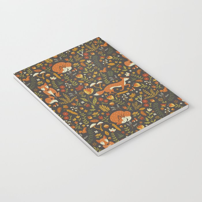 Fox in an Autumn Garden Notebook Gallery Image 3
