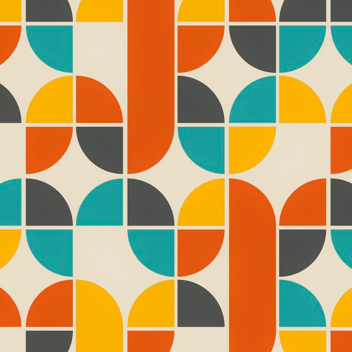 1970s Colors Mid Century Modern Geometric Pattern  Coffee Mug Gallery Image 2
