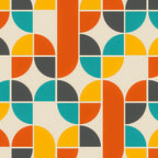 1970s Colors Mid Century Modern Geometric Pattern  Coffee Mug Gallery Image 2