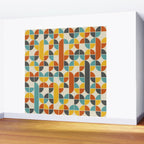 1970s Colors Mid Century Modern Geometric Pattern  Wall Mural Gallery Image 2