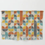 1970s Colors Mid Century Modern Geometric Pattern  Wall Hanging Gallery Image 1