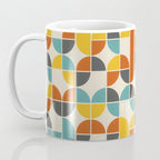 1970s Colors Mid Century Modern Geometric Pattern  Coffee Mug Gallery Image 3