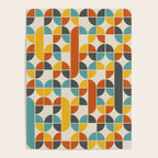 1970s Colors Mid Century Modern Geometric Pattern  Poster Gallery Image 4