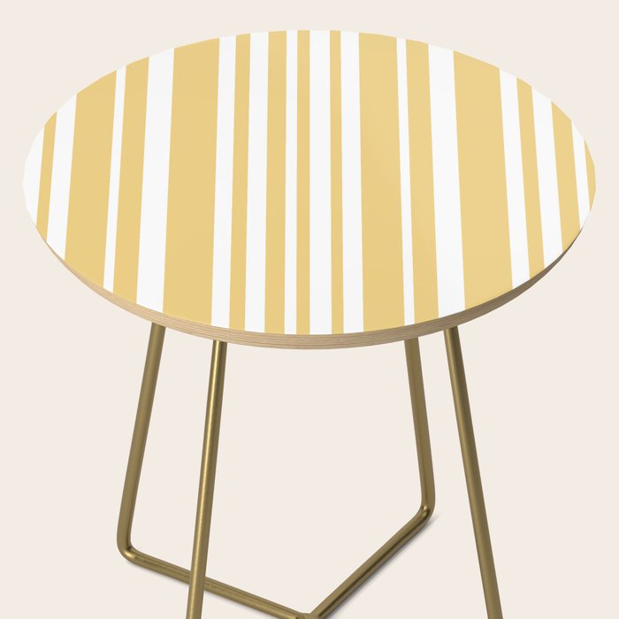 Classic Stripes XLIV - Pastel Yellow Side Table Gallery Image 2