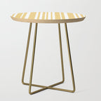 Classic Stripes XLIV - Pastel Yellow Side Table Gallery Image 1