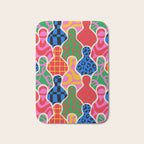 Colorful diverse people crowd collage pattern Bath Mat Gallery Image 1