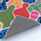 Colorful diverse people crowd collage pattern Rug Gallery Image 4