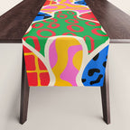 Colorful diverse people crowd collage pattern Table Runner Gallery Image 1