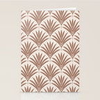 Modern Palm Leaf Pattern - Mocha Stationery Card Gallery Image 2