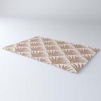Modern Palm Leaf Pattern - Mocha Rug Gallery Image 3