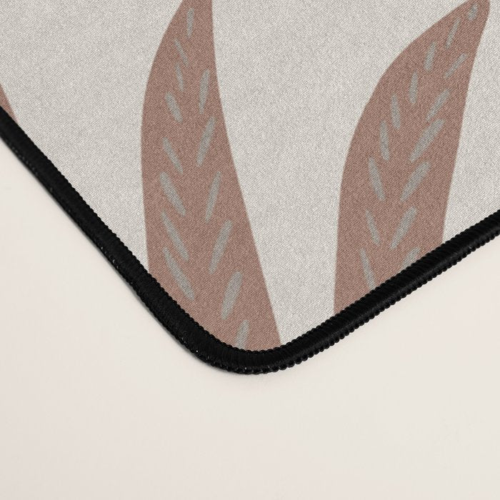 Modern Palm Leaf Pattern - Mocha Desk Mat Gallery Image 4
