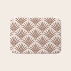 Modern Palm Leaf Pattern - Mocha Bath Mat Gallery Image 1
