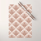 Modern Palm Leaf Pattern - Mocha Wrapping Paper Gallery Image 1