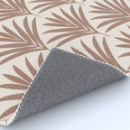 Modern Palm Leaf Pattern - Mocha Rug Gallery Image 4
