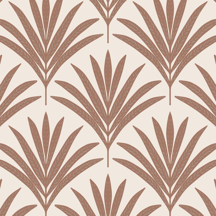 Modern Palm Leaf Pattern - Mocha Coffee Mug Gallery Image 2