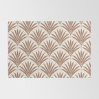 Modern Palm Leaf Pattern - Mocha Rug Gallery Image 2