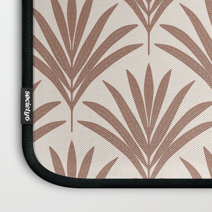 Modern Palm Leaf Pattern - Mocha Laptop Sleeve Gallery Image 3