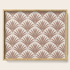 Modern Palm Leaf Pattern - Mocha Serving Tray Gallery Image 1