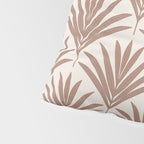 Modern Palm Leaf Pattern - Mocha Pillow Sham Gallery Image 4