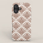 Modern Palm Leaf Pattern - Mocha iPhone Case Gallery Image 1