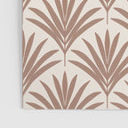 Modern Palm Leaf Pattern - Mocha Poster Gallery Image 3