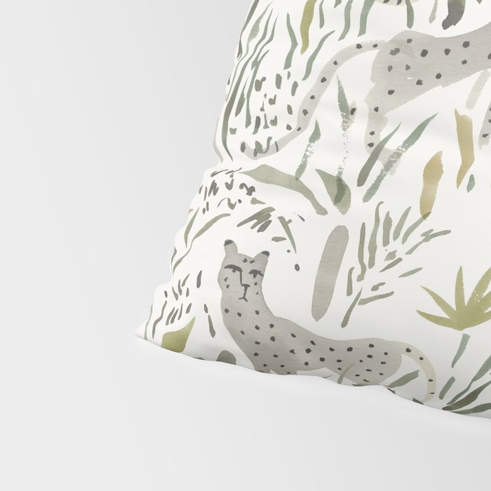 Grey Cheetahs Pillow Sham Gallery Image 4