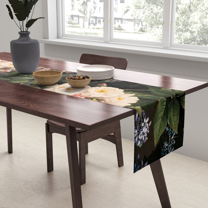 Mystic Vintage Midnight Rose Garden Table Runner Gallery Image 2